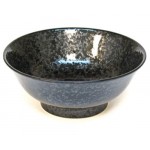 Black Mottled Wide Bowl