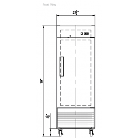 ***FREE SHIPPING*** Dukers Single Door Commercial Freezer D28EF