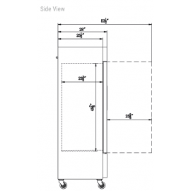 ***FREE SHIPPING*** Dukers Single Door Commercial Freezer D28EF