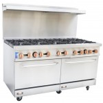 Copper Beech CBR-10 10 Open Burner Gas Range w/ Oven