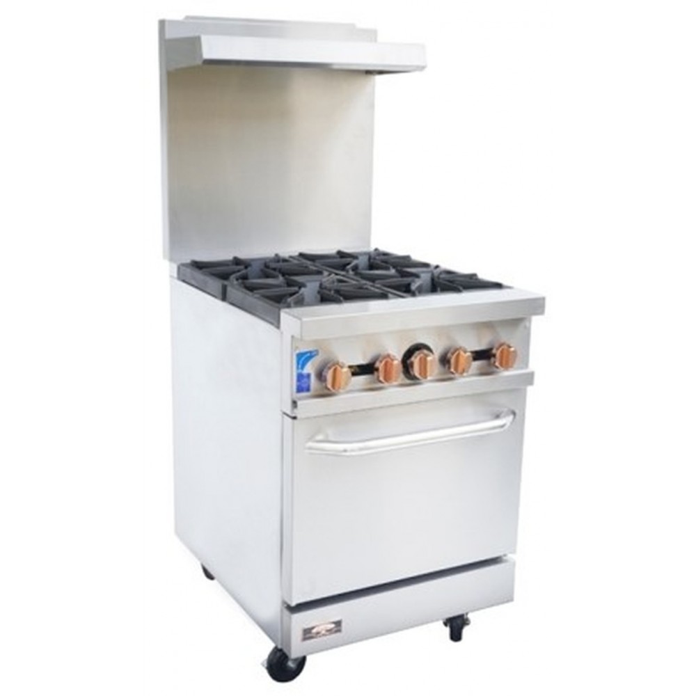 Copper Beech CBR-4 4 Open Burner Gas Range w/ Oven