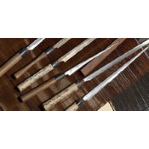 Togiharu Inox Steel 2pcs Set - Santoku 7.0 (18cm), Petty 5.9 (15cm) -  Right