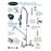 Royal Series 8" Center Wall Mount Pre-Rinse