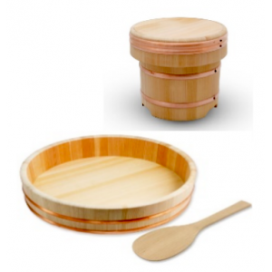 Rice Mixing Tubs (Hangiri), Spatulas & Containers (22)
