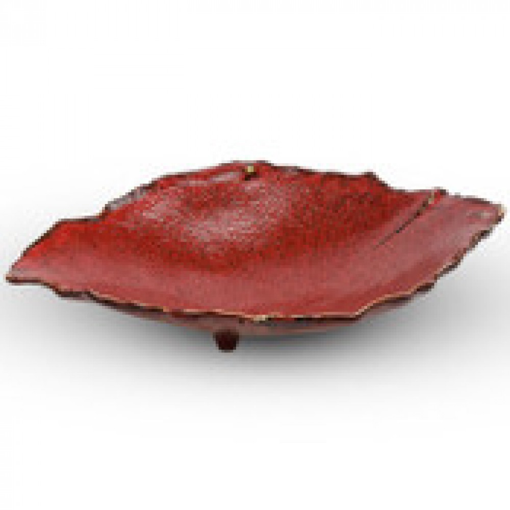 Shuin Red Abstact Bowl