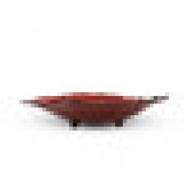 Shuin Red Abstact Bowl