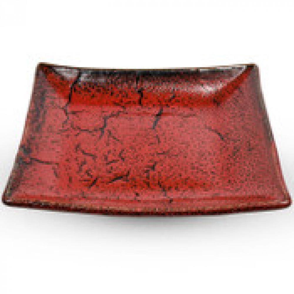 Shuin Red Rectangular Plate