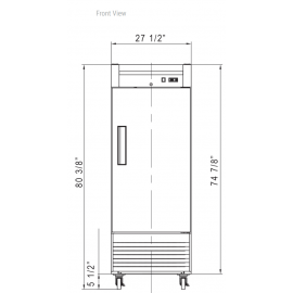 ***FREE SHIPPING*** Dukers Reach In Freezer Single Door D28F