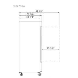 ***FREE SHIPPING*** Dukers Reach In Freezer Single Door D28F
