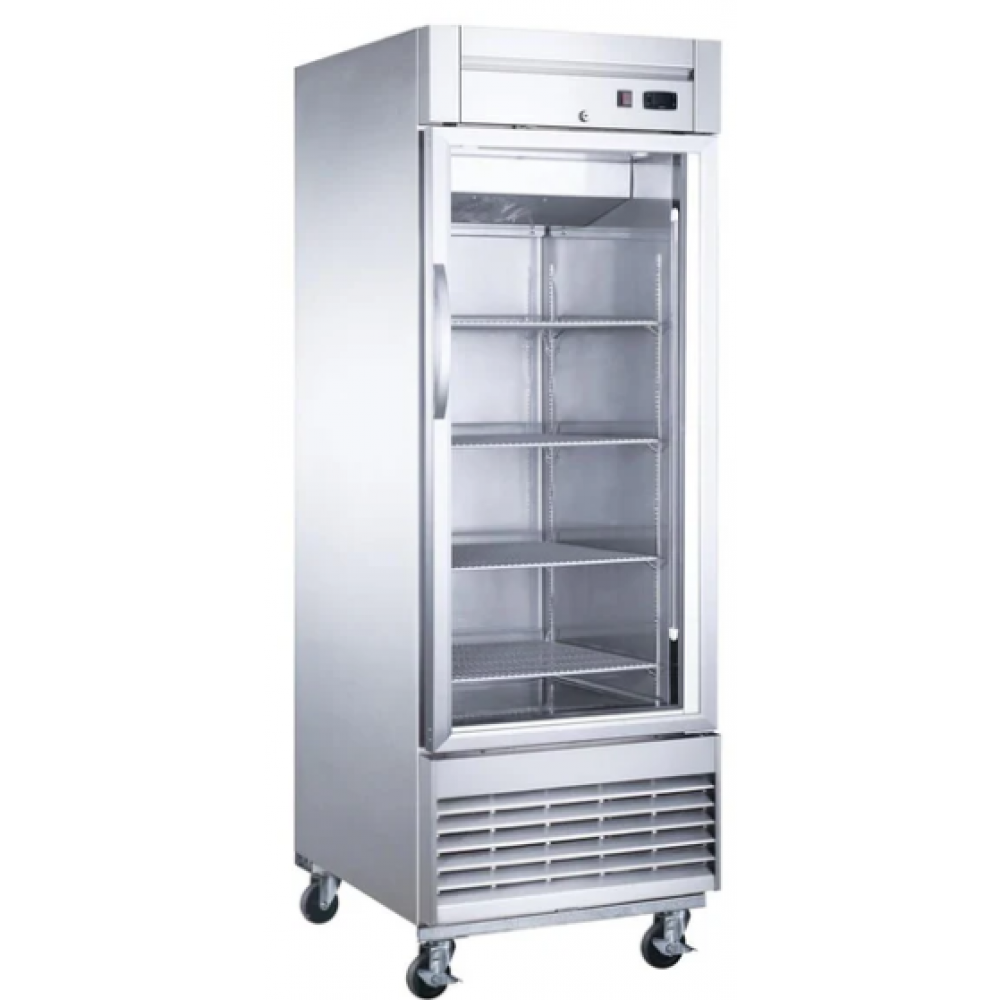 ***FREE SHIPPING*** Dukers D28F-GS1 Bottom Mount Glass Single Door Commercial Reach-in Freezer