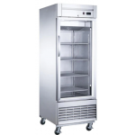 ***FREE SHIPPING*** Dukers D28F-GS1 Bottom Mount Glass Single Door Commercial Reach-in Freezer