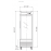 ***FREE SHIPPING*** Dukers D28F-GS1 Bottom Mount Glass Single Door Commercial Reach-in Freezer