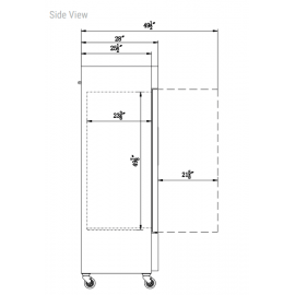 ***FREE SHIPPING*** Dukers D47EF Compact 2-Door Commercial Freezer