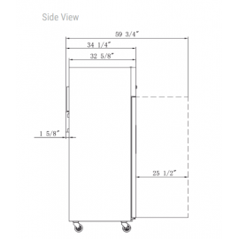 ***FREE SHIPPING*** Dukers D55AF Commercial 2-Door Top Mount Freezer