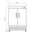 ***FREE SHIPPING*** Dukers  D55F 2-Door Commercial Freezer