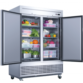 ***FREE SHIPPING*** Dukers  D55F 2-Door Commercial Freezer