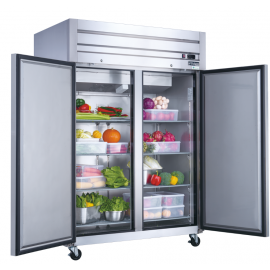 ***FREE SHIPPING*** Dukers D55AF Commercial 2-Door Top Mount Freezer