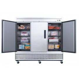 *Free shipping, please email order@jfkkitchen.com for the special offer* Dukers  D83F 3-Door Commercial Reach-in Freezer