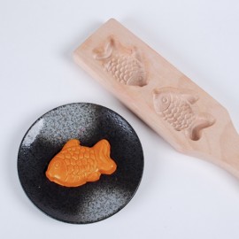 WOODEN MOLD-DOUBLE FISH, FJCY6