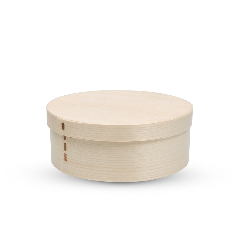 Disposable Wood Lidded Round Box