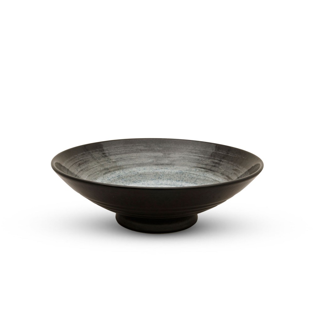 Black Snow Round Bowl