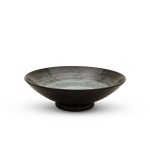 Black Snow Round Bowl