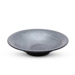 Rock Garden Gray Round Plate