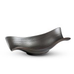 Ameyu Waved Rectangular Gray Bowl, JBWL-323