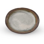 Kasumi Gray Oval Bowl