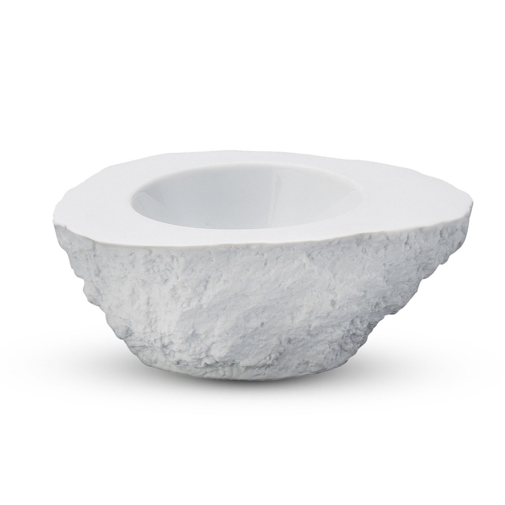 Roca Rock White Abstract Bowl