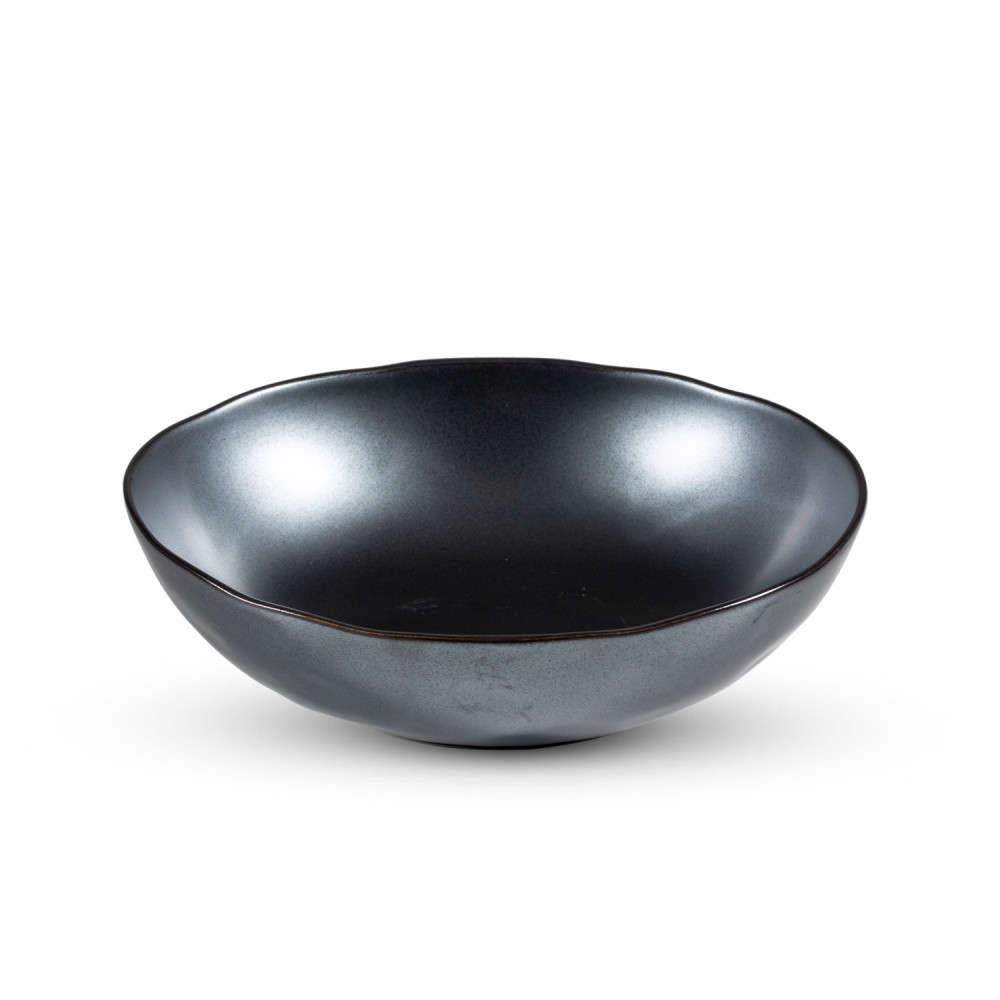 Tessa Black Oval Bowl