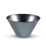 Tessa Black Round Salad Bowl