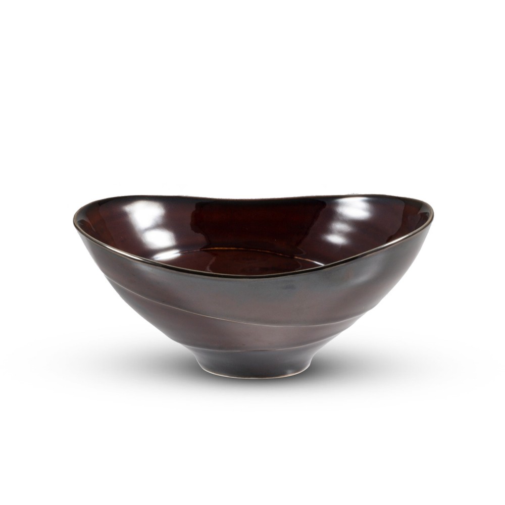 Amber Brown Oval Bowl, JBWL-366