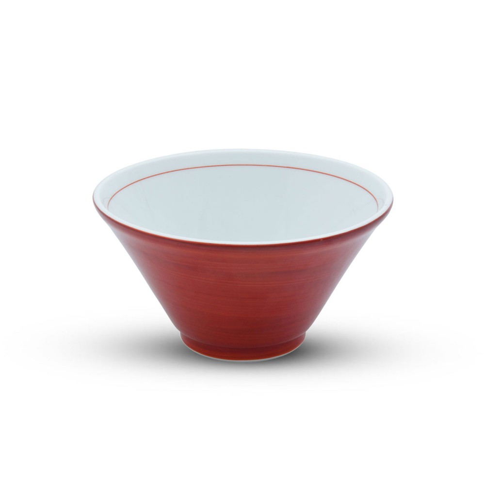 Tall Red Ramen Bowl