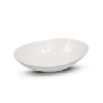  Alumina White Oval Bowl, JBWL-J21203