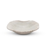 Mokume Beige Abstract Bowl