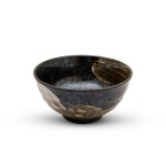 Black Brushstroke Mottled Bowl