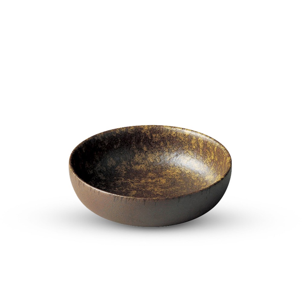 Eki Brown Round Shallow Bowl