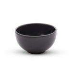 Spazio Black Round Stone Bowl