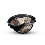 Black Oribe Kobachi Abstract Bowl