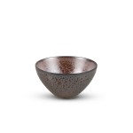 Metallic Brown Round Bowl