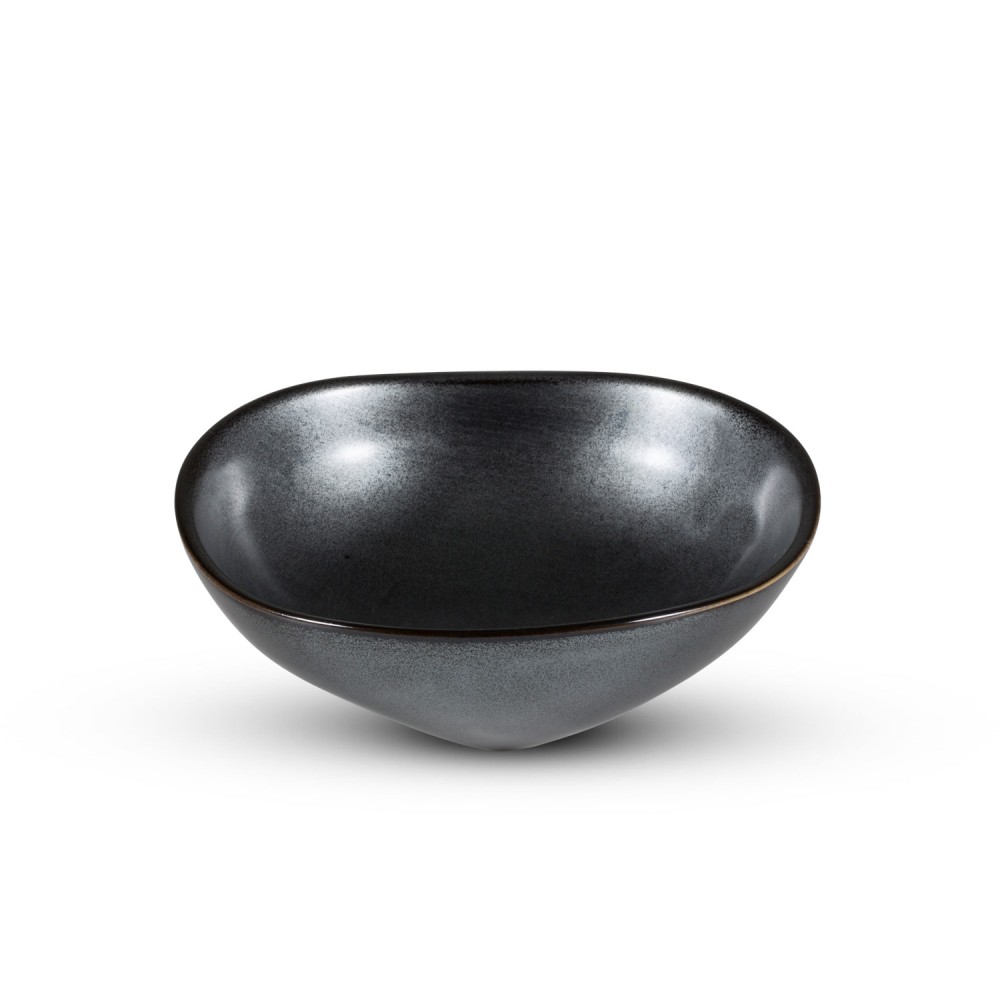 Tessa Black Abstract Bowl