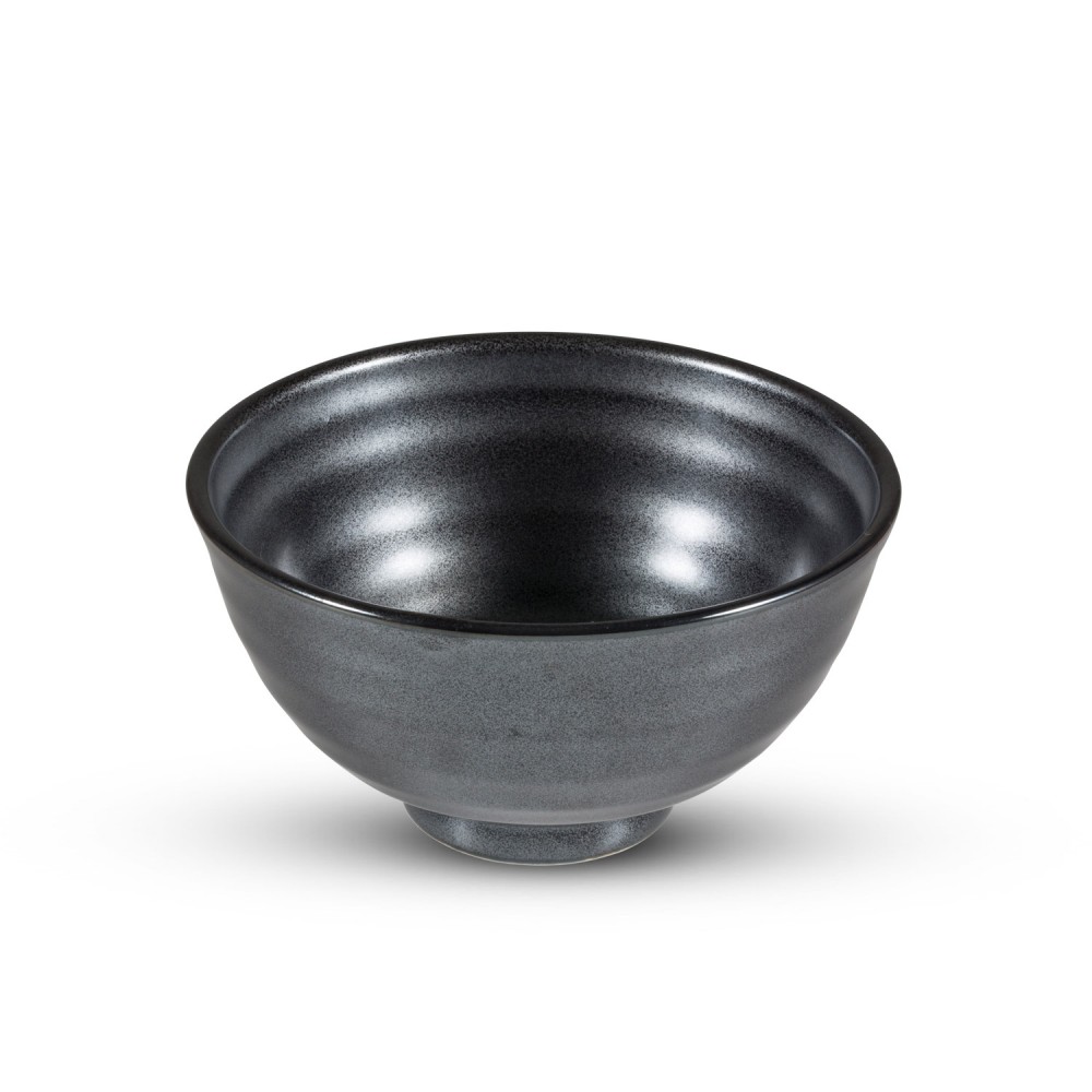 Tessa Black Round Rice Bowl