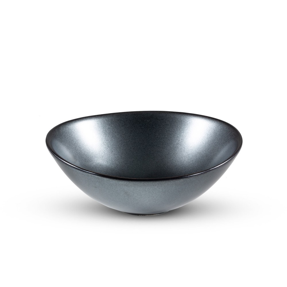 Tessa Black Abstract Bowl