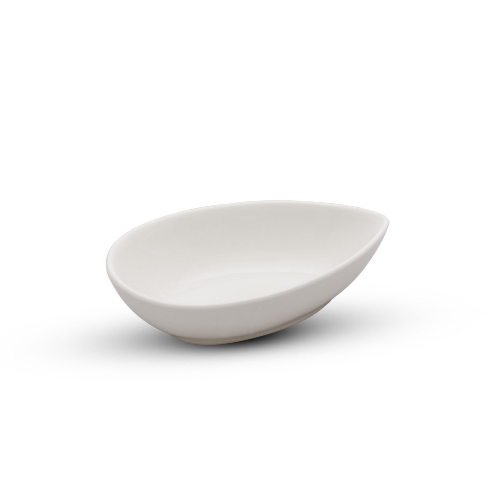  Fusion White Teardrop Shape Bowl, JBWS-A3485