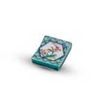 Kutani Teal Kacho Birds Chopstick Rest