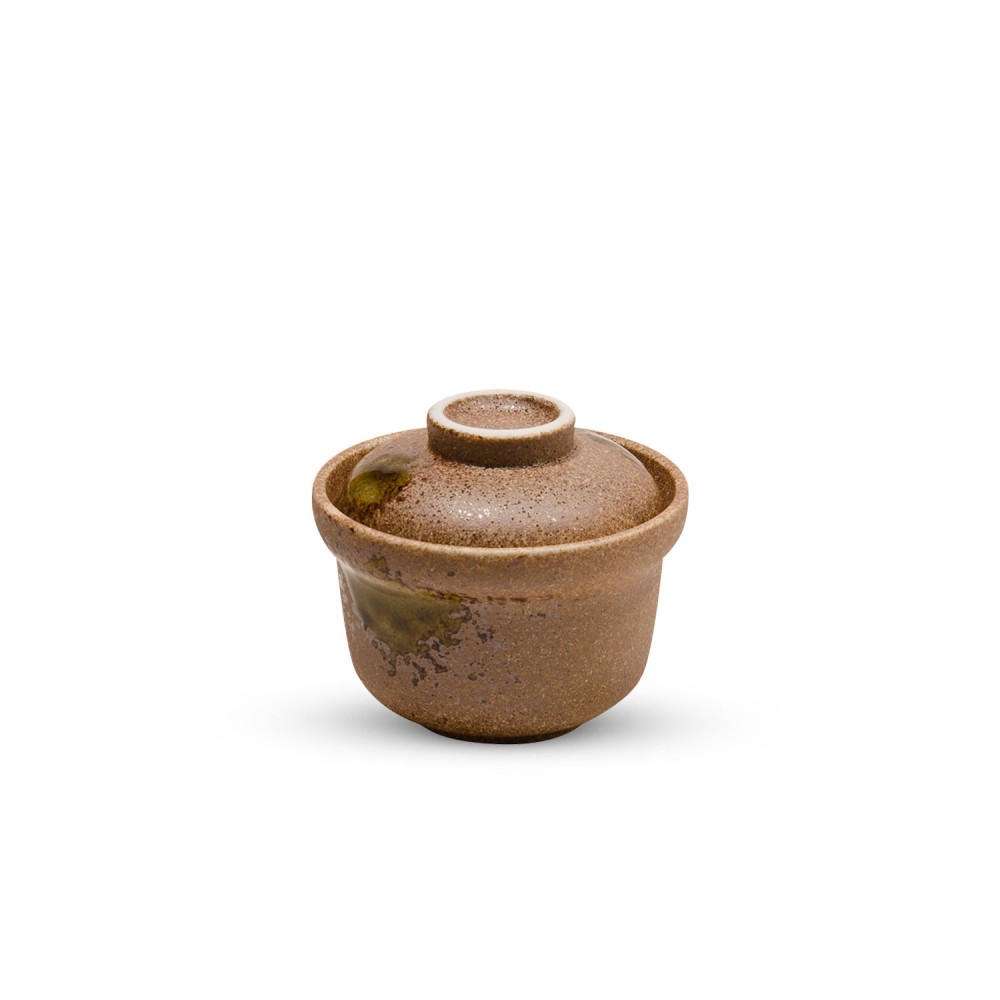 Minoiga Brown Lidded Bowl