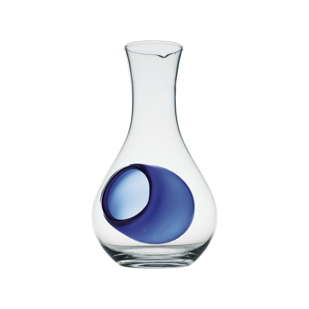 Glass Sake Carafe with Blue Ice Reservoir