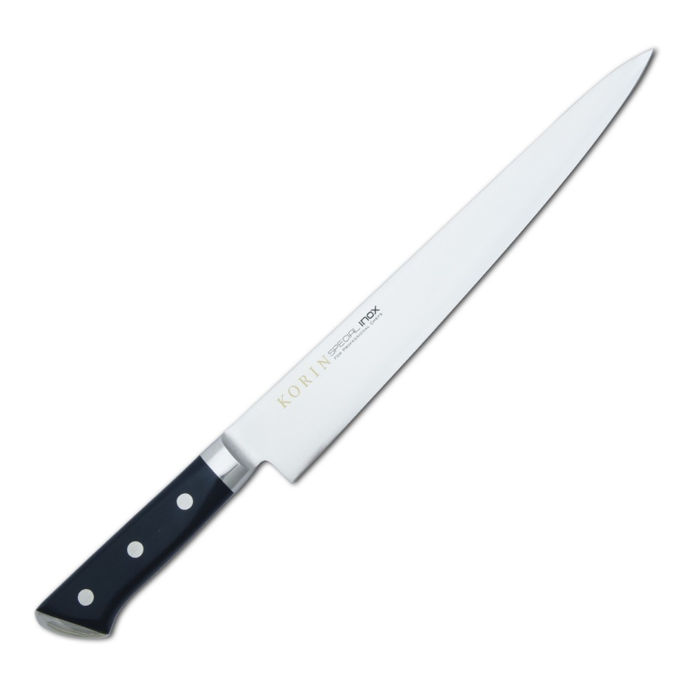 Korin Special Inox Black Handle Sujihiki