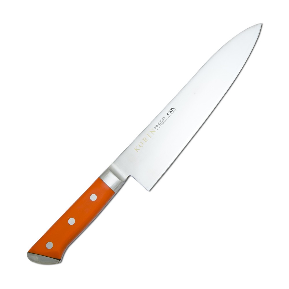 Korin Special Inox Orange Handle Yo-Deba